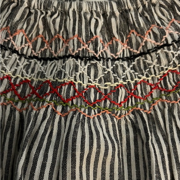 The Great Ruched Gray The Rail Vista Striped Top size XS 295 MSRP - Picture 7 of 11